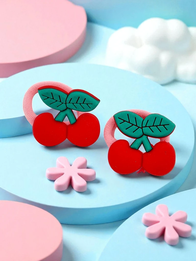 Royalfashion Elastike za lase z motivom sadja Fruity Bloom
