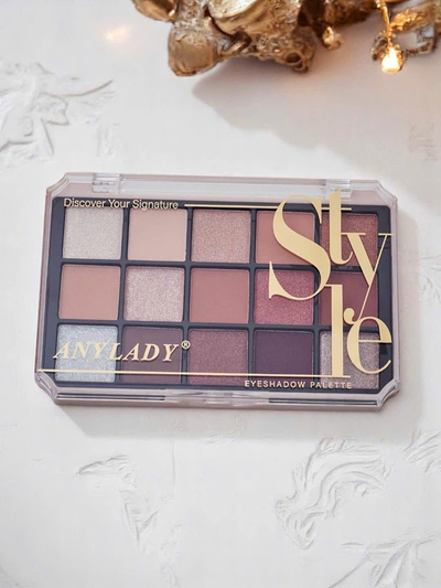 ANYLADY Paleta 15 senčil za oči z bleščicami in mat učinki Ruby Glamour