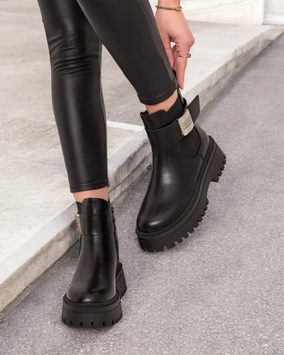 Royalfashion Ženski škornji iz eko usnja Dobi