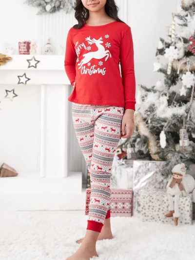 Royalfashion božične otroške pižame s tiskom
