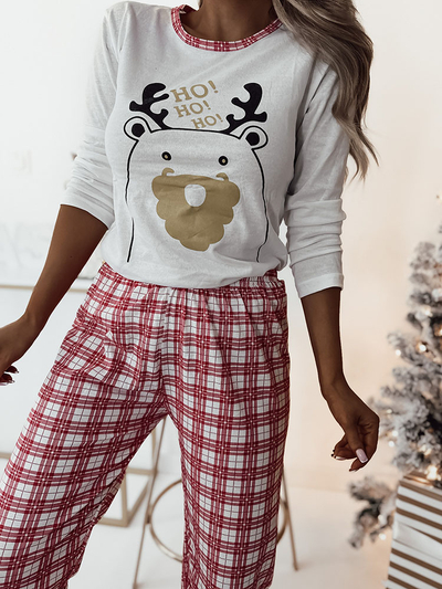 Royalfashion White Christmas ženska dvodelna pižama