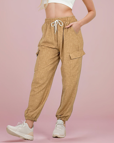 Royalfashion Ženske široke hlače z žepi