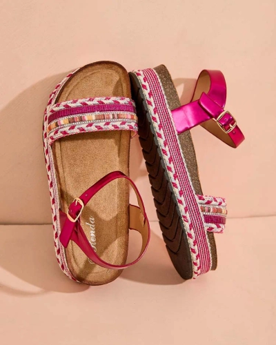 Royalfashion Ženske sandale z vezenino Mussir