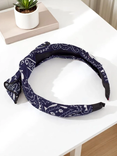 Royalfashion Naglavni trak z vzorcem in pentljo Mila