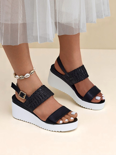 Sandali s peto Royalfashion Cassia Nero – udobje in stil za poletje