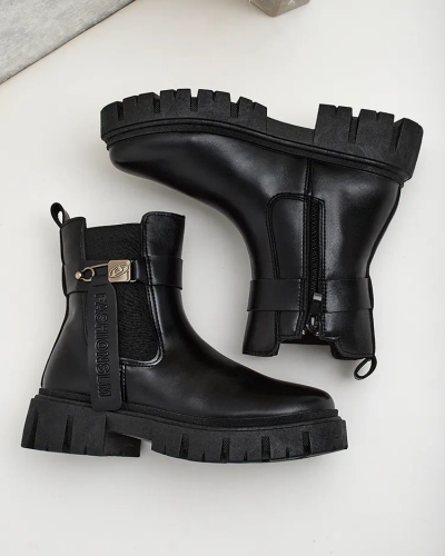 Royalfashion Ženski škornji iz eko usnja Dobinas