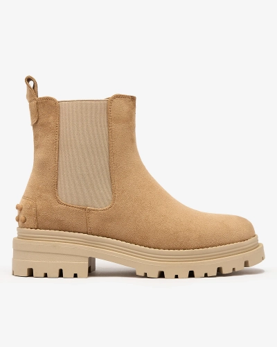 Royalfashion Ženski izolirani škornji v kamelji barvi Comfy Walk