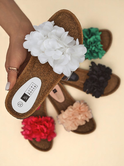 Royalfashion Ženski natikači s cvetlicami Flora Soft