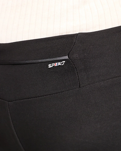 Royalfashion Ocieplane spodnie damskie typu tregginsy w kolorze czarnym PLUS SIZE