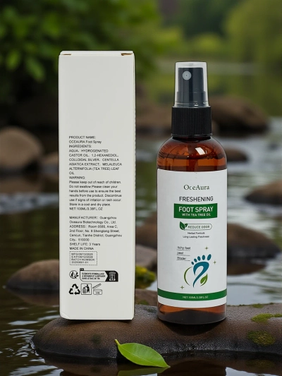 Osvežilni sprej za stopala z oljem čajevca