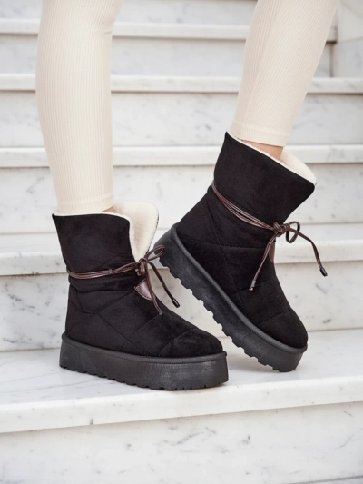 Royalfashion Ženske čizme za snijeg sa vezanjem Wdeno