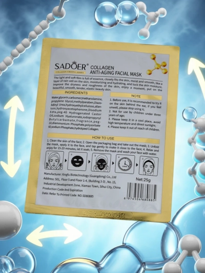 Kolagenska Maska za Obraz Sadoer Alethea 25ml Anti-Aging Protein