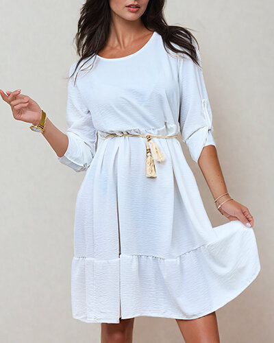 Royalfashion Ženska obleka do kolen