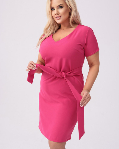 Royalfashion Ženska obleka iz blaga PLUS SIZE