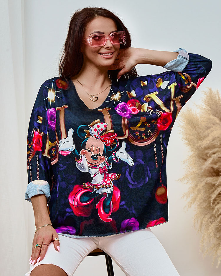 Royalfashion Ženska bluza s potiskom