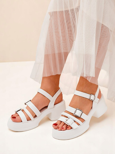 Royalfashion Ženski sandali z nizko blok peto Otteze