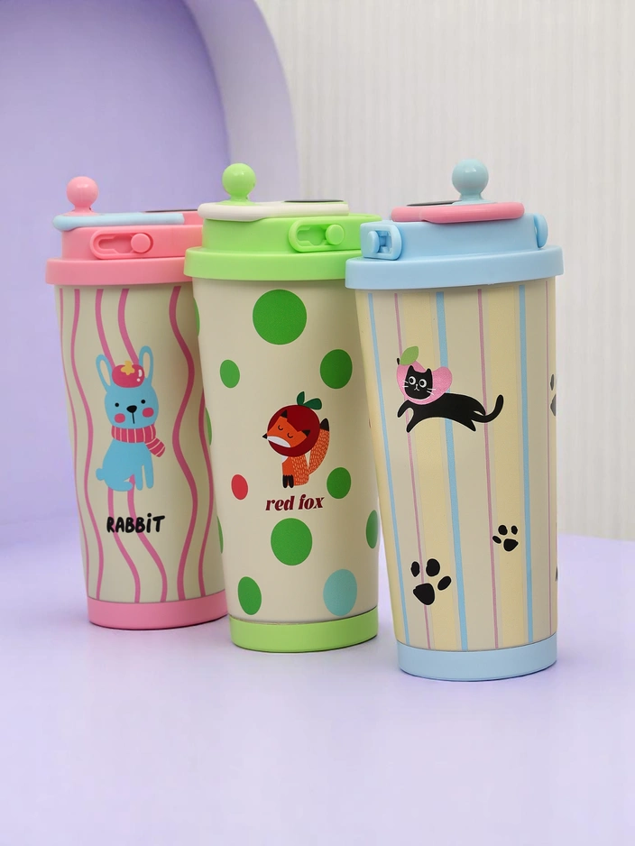 Royalfashion Termo skodelica z ustnikom in senzorjem temperature Cute Animals