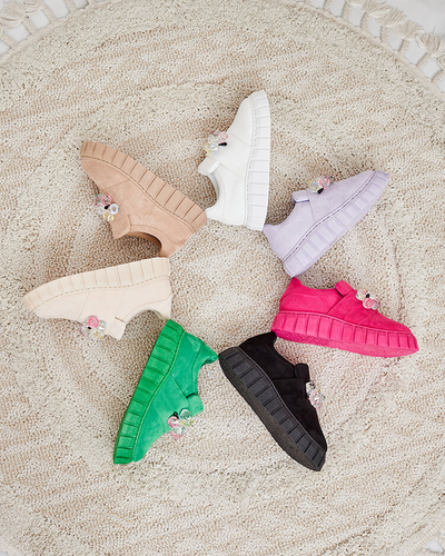 Royalfashion Športni polpravi čevlji z barvnimi kamni Resinello