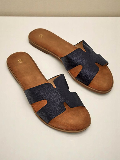 Royalfashion Ženski natikači z ravnim podplatom Priložnostni slog