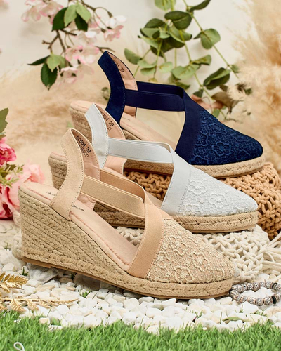 Royalfashion Ženske espadrile Oleqa na peti
