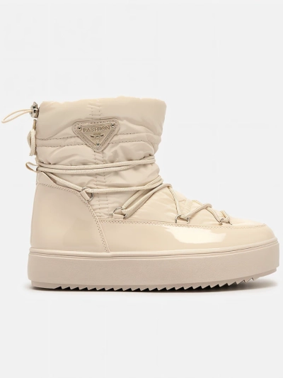 Royalfashion Ženski škornji a'la v bež barvi Vevnose