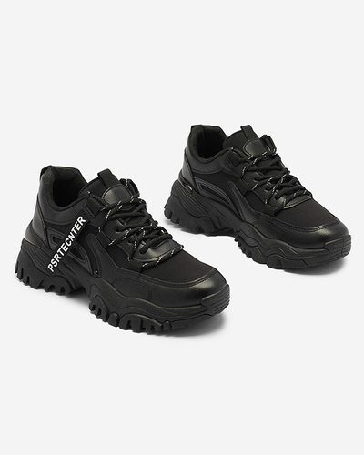 Czarne damskie buty sportowe typu sneakersy Evilpo- Obuwie