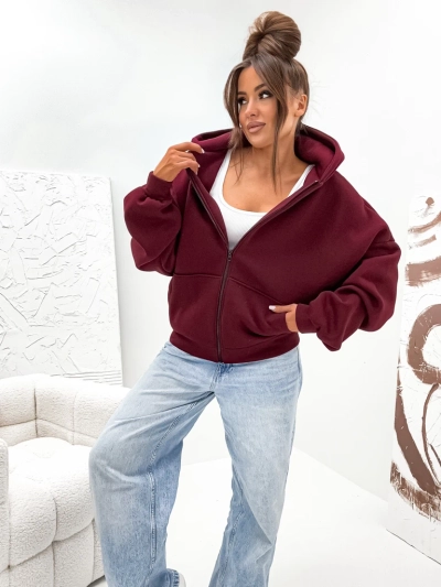 Royalfashion Ženska bombažna podložena bluza butterfly