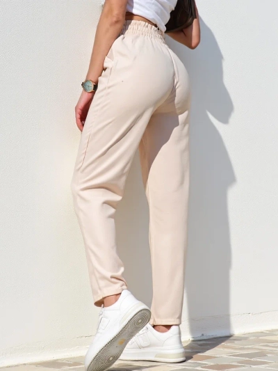 Royalfashion Preproste ženske tkaninske hlače