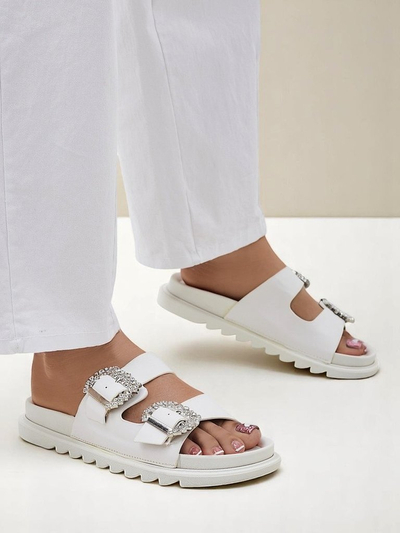 Royalfashion ženske natikače z zaponkami Mrs Aurora