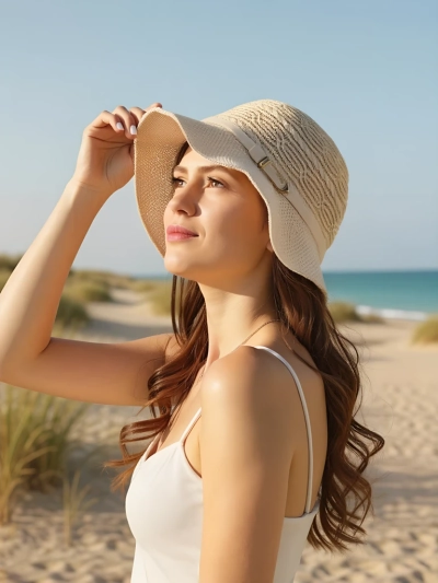 Royalfashion Ženski klobuk z okrasnim trakom Lily Belle