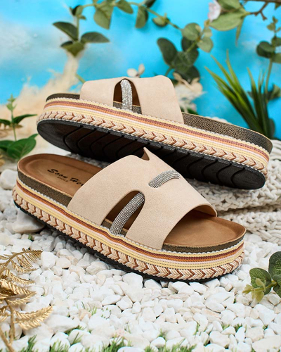 Royalfashion Ženske japonke Orolta zirconia