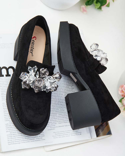 Royalfashion Ženski mokasini Pegorani z visoko peto peto