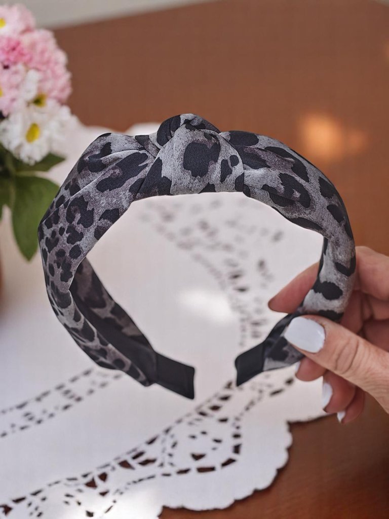 Royalfashion naglavni trak v slogu leopardjega vzorca Lea