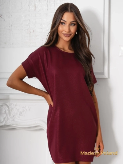 Preprosta ženska kratka obleka Lady Time