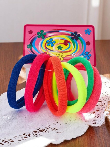 Royalfashion Set 6 barvastih Colora elastik za lase