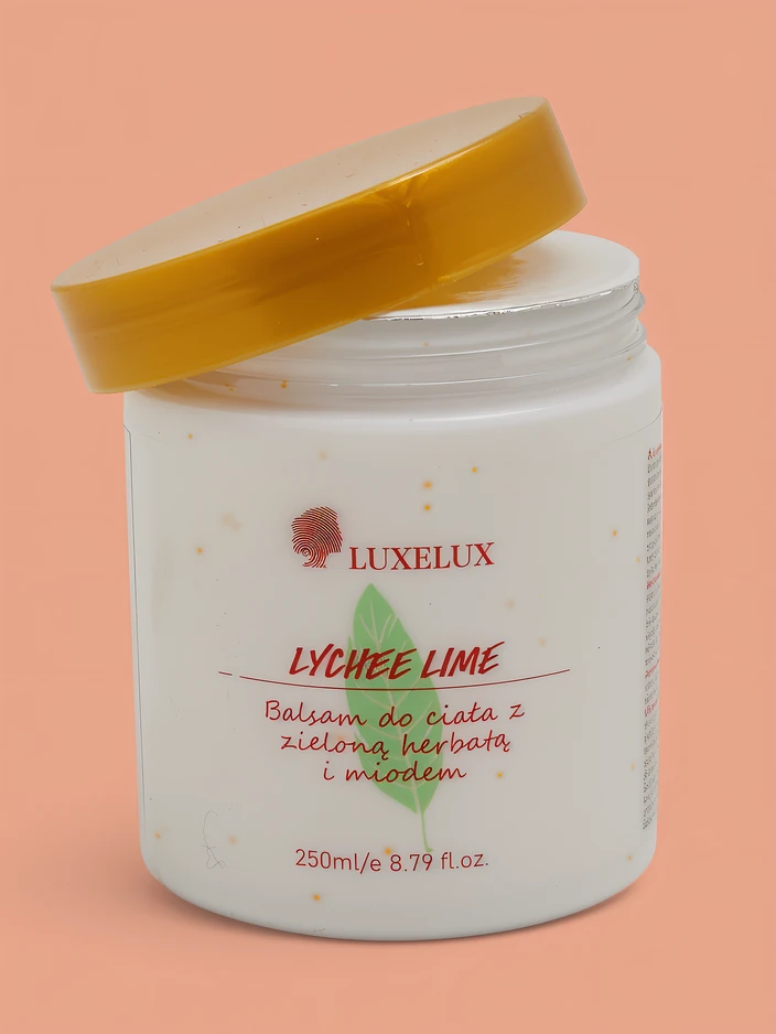 Luxelux LYCHEE LIME Telo mazilo z zelenim čajem in medom 250 ml