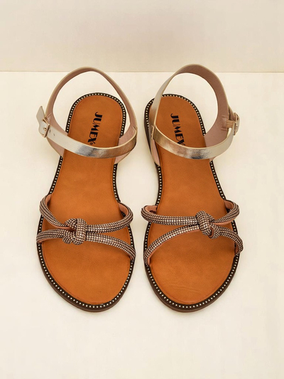 Royalfashion Sandale femrash me zirkone dekorative Bella Shine