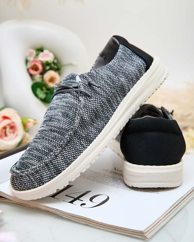 Royalfashion Ženski polpravi čevlji s čipko