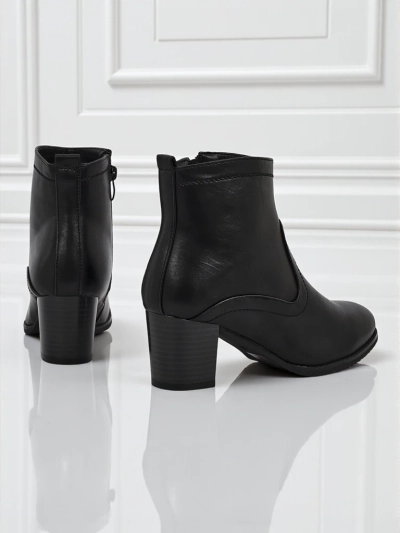 Ženski gležnarji iz eko usnja s peto Lunar Crest