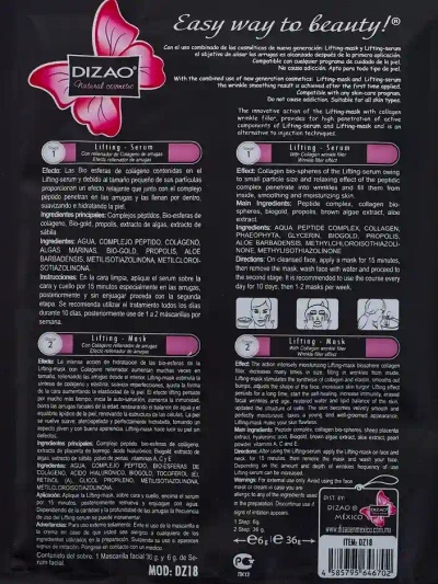 DIZAO - Komplet serum in maska s kolagenom 6g + 36g x 10kos