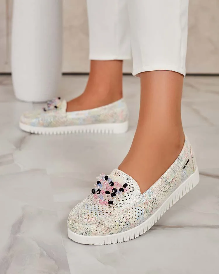 Royalfashion Women's beaded openwork mokasini Namis