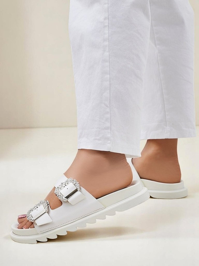 Royalfashion ženske natikače z zaponkami Mrs Aurora