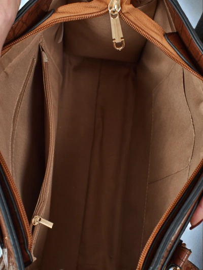 Ženska shopper torbica iz eko usnja z reliefom Seraphyne