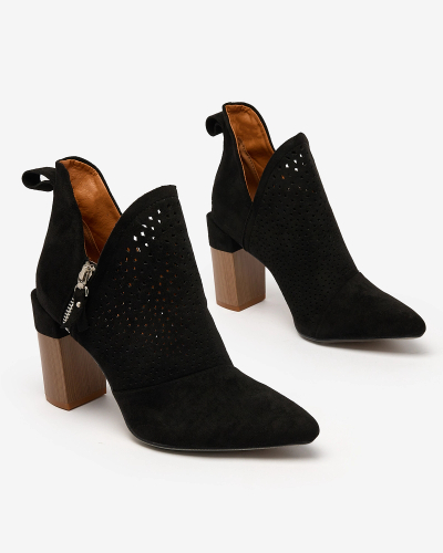 Royalfashion Črni ženski visoki škornji Swerros