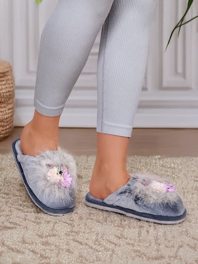 Royalfashion Ženske krznenke s cvetovi Ederra
