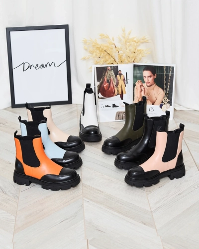 Royalfashion Modri ženski škornji Userrus