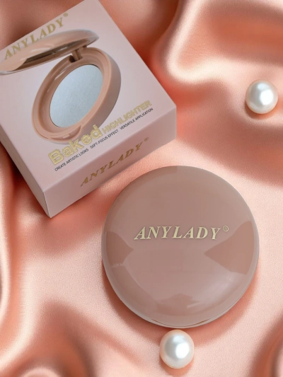 Anylady Stisnjeni osvetljevalec za obraz Srebrn