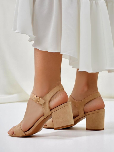 Royalfashion ženske sandale iz eko semiša Quarter