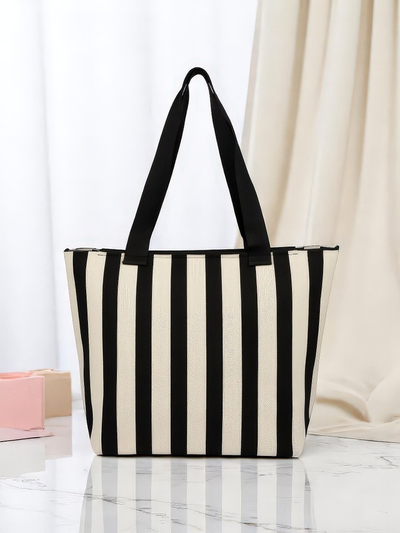 Royalfashion Torba iz blaga s črtami, za vsakodnevno uporabo