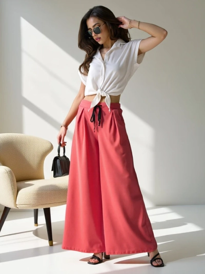 Royalfashion Široke ženske hlače